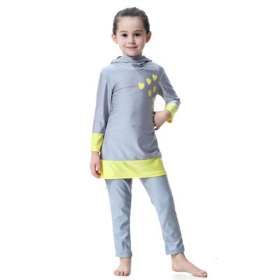 China 2019 New Design Kids Girls Breathable Wholesale Muslim Swimwear Islamic Swimwear For Kids for sale