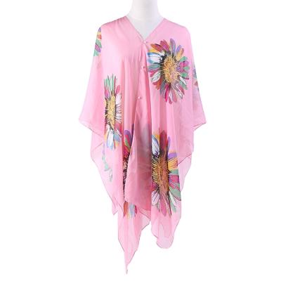 China Fashion Women Breathable Kimono Cover Up Beach Sarongs for sale