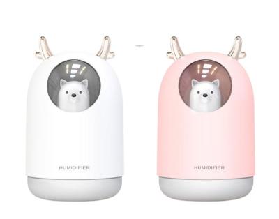 China Cute Air Humidifier 300mlColors LED Pet Air Mist Amazon Hotel Fresh Air Freshener Humidifier for Bedroom Bear Ultrasonic Humidifier for sale