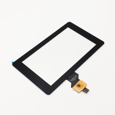 China High quality material new black silk printing custom car touch screen panel Lens for sale