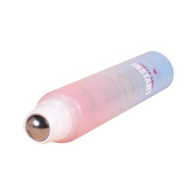 China Cosmetic plastic material and eye cosmetics use cooling tube with metal ball sheath massager tube for sale