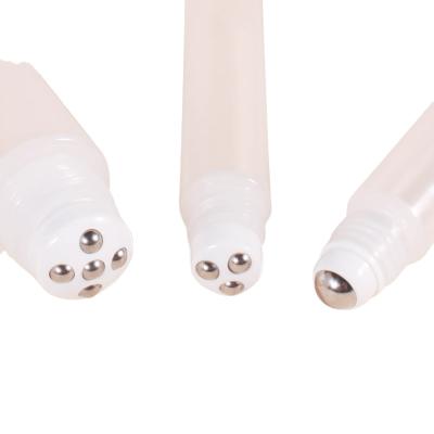 China Cosmetics 15ml Eye Cream Packaging Tube With Metal Trackball Eye Cream Roller Tube for sale