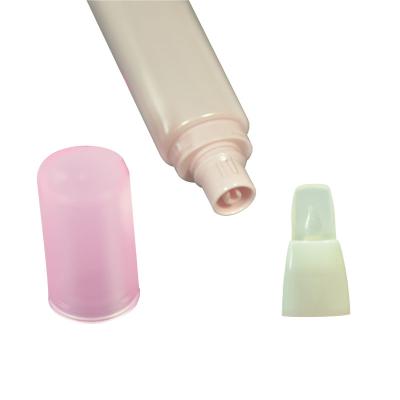 China Custom Cosmetics Cosmetic Plastic Empty Long Spout Soft Tube For Eye Cream Lip Plumper Tube for sale