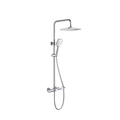 China With Wholesale High Quality Brass Slide Bar Faucet Rain Taps Hot Water Shower Set for sale