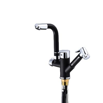 China Modern kitchen sink faucet with spray gun on the side, modern design for sale