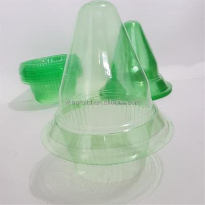 China Protect Plant From Snails Transparent Green Garden Plastic Dome Greenhouse for sale