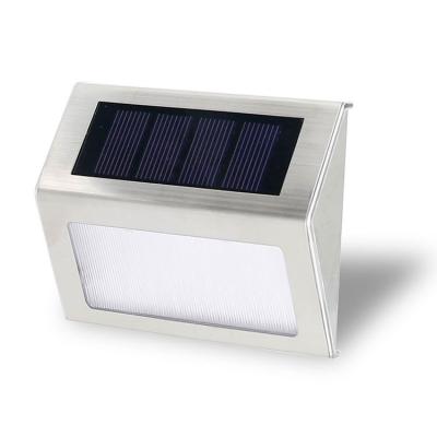 China Outdoor Led Solar Wall Light 6 Led Deck Light Waterproof Solar Garden Stair Light for Balcony Garden Yard Path for sale