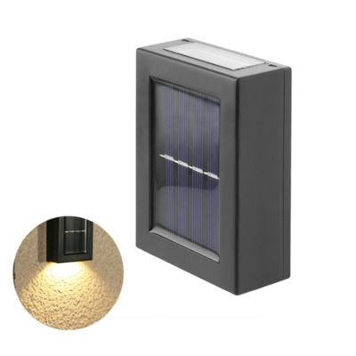 China Garden Factory Direct Solar Outdoor Waterproof Through Lighting LED Solar Garden Wall Light for sale