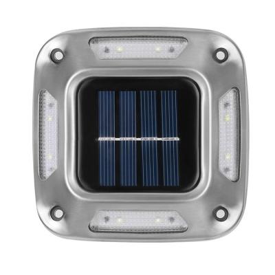 China Garden New Solar Garden Light For Pathway Sidewalk Dock Stairs Garden Solar Wall Lamp Light Sensor 8 Led Powered Lawn Lamp for sale