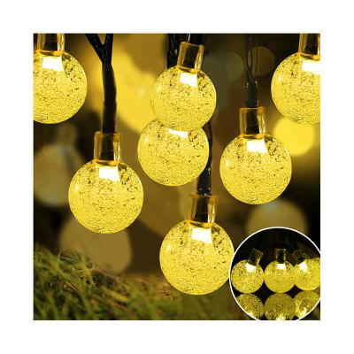 China 2022 Newest Design LED Crystal Ball Solar Lights Outdoor LED Garden Decorative for sale