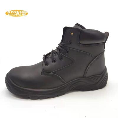 China High Quality Anti-skid Men Classic Leather Shoes Boots Waterproof Work Anti-skid Black Safety Shoes for sale