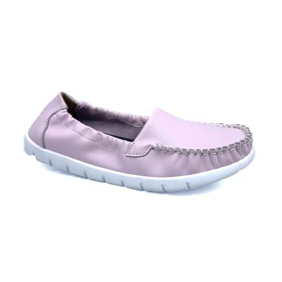 China Fashion trend factory direct luxury slip on purple female office shoes flats PU flat shoe for women for sale