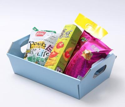 China Recyclable Recycled Corrugated Boxes Food Outer Packaging Customize Logo Potato Chips Candy Snack Box for sale