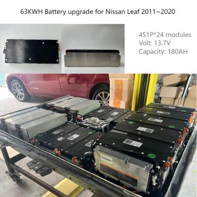 Cina 2011-2020 2012 2015 Nissan Leaf Ev Battery Replacement NMC 13.7V 180AH 4S1P Lithium-Ion Battery 63kwh Upgrade Kit in vendita