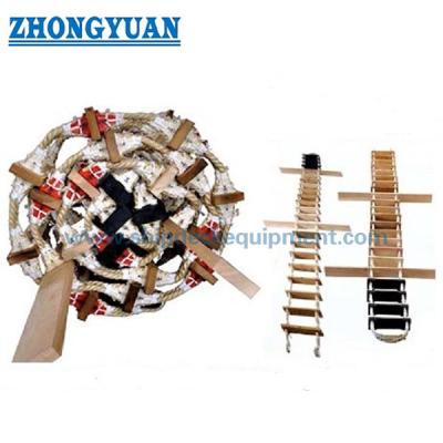 China Piloto Ladder Marine Outfitting do ISO 799 Marine Hard Wooden Step Rope à venda