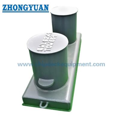 China ISO 13795 Type B Welded Steel Bollards With Wide Base Plat Ship Towing Equipment for sale