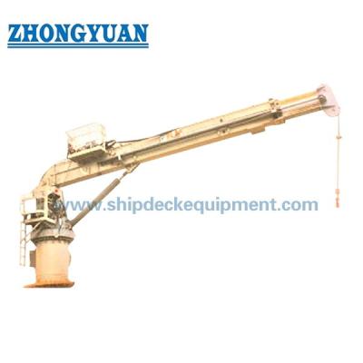 China 3T 20m Hydraulic Telescopic Boom Shipboard Crane with Operator Cabin for sale