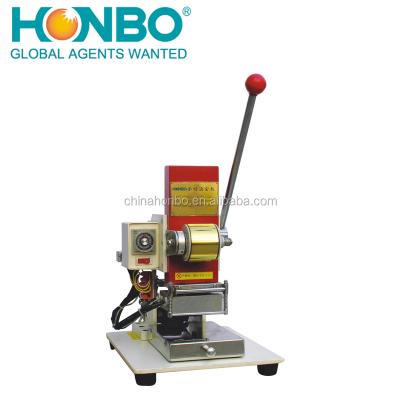 China High Quality HB-605 LOGO Letter Bronzing Hot Foil Automatic Stamping Machine for Leather Plastic 100*90mm for sale