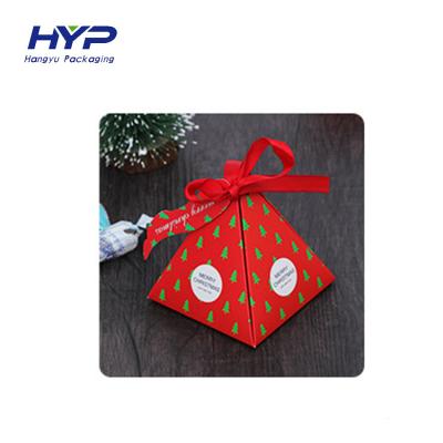 China Recycled Materials Wholesale Christmas Eve Santa Candy Cookie Chocolate Paper Box Packaging Gift Cheap Christmas Box for sale