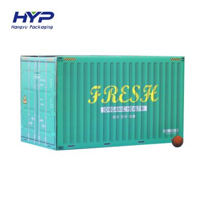 China Recyclable Wholesale Empty Fresh Fruit Box Corrugated Packaging For Vegetable Food for sale