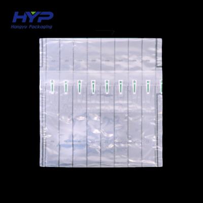 China Wholesale Customized Safety Air Bubble Plastic Column Pack Cushion Inflatable Bags For Wine Fruit Boxes Protection Air Wine Bubble Bag for sale