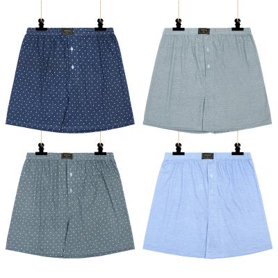 中国 T8052 Hot Sale Men Boxer Shorts Polyester Breathable Customize Woven Men's Underwear From Factory 販売のため