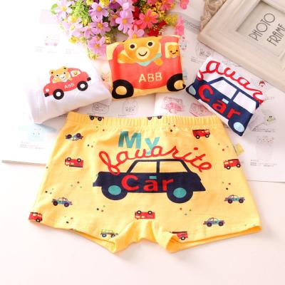 China New Arrival M~4XL High Quality Cotton Car Cartoon Kids Underwear Boys Boxers For 2~14years boys for sale