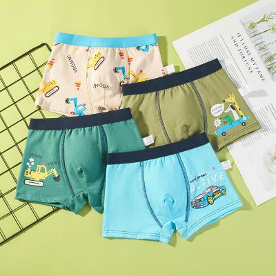 China M~4XL Big Size Children's Underwear Teenager Cartoon Young Boys Cotton Boxer Shorts For Sale for sale