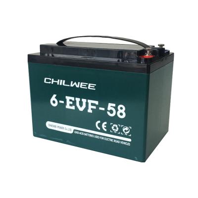 China Toys Chilwee High Power Lead Acid Battery 12V 58ah Electric Vehicle Storage Battery for sale