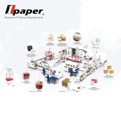 China Automatic Tissue Production Line High Speed Napkin Machine for Food Beverage Shops for sale