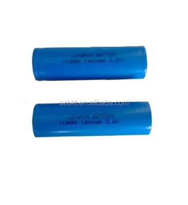 China Emergency light 18650 solar battery 3.2v 18650 1400mah cylinder lightweight lithium ion battery for sale