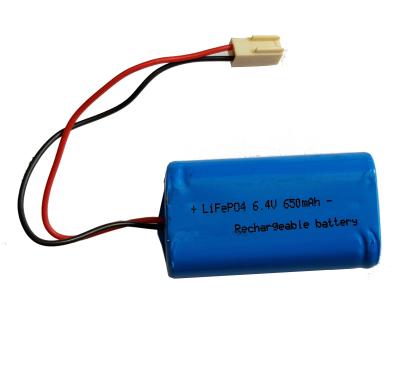 China solar lamp lifepo4 battery 6v aa 600mahah rechargeable battery pack 14500 for solar lamp for sale