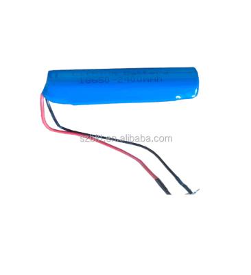 China Toys 3.7v 4.2v lithium 3.7v 18650 Li 2600MAH ion battery with PCB for sale