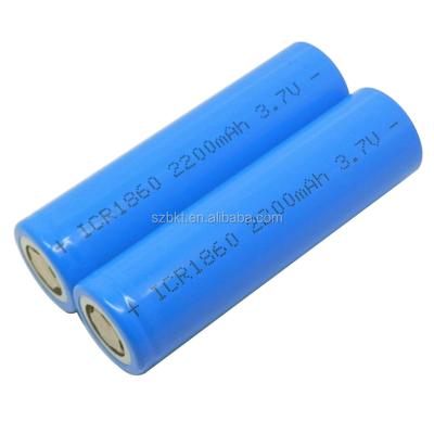 China Home appliances 18650 2200 mA lithium battery 3.7v with PCM portable lightweight battery for sale