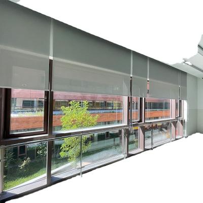 China Layers Roll Double Layers Fabric Good Prices Double Blind Manufacturing Price Double Roll Shades Bead Chain Control Indoor Manual Window Blinds for sale