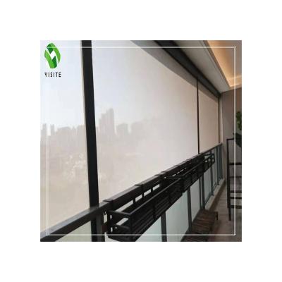 China High Quality Wholesale Price Outdoor Zipper Track Sun Screen Factory Windproof Roller Shade for sale