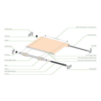 China Factory Price Modern FSS Motorized Skylight Canopy Tents Skylight Curtains Energy Saving All-season Suitable for sale