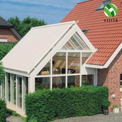 China Sun Shading Thermal Break Insulated Roof Skylight Sliding Roof Window Blinds Automatic Balcony Sun Shading Skyview Shades for sale