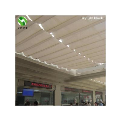 China Top Quality Modern Customized FCS Skylight Blinds Canopye FCS Retractable Glass Roof Shades for sale