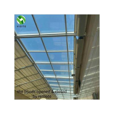 China Modern Customized Top Quality FCS Skylight Blinds Canopye FCS Retractable Glass Roof Blinds FCS Retractable Shades for sale