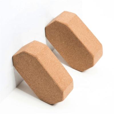 China New Design High Density Eco - Friendly OEM Natural Cork Yoga Block Yoga Brick For Pilates for sale