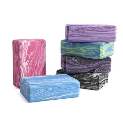 China Eco-friendy Wholesale OEM Recycled Marble Block EVA Yoga Block Non-Slip Yoga Brick for sale