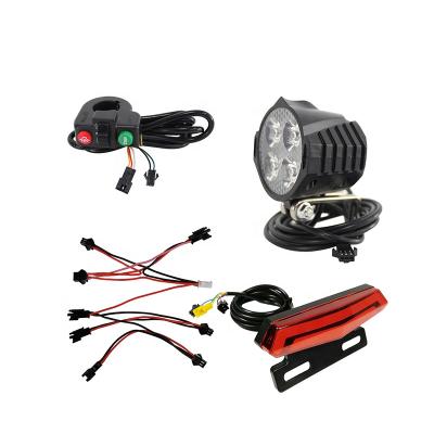 China 12v-60v Electric Bicycle Lamp Front Headlight Horn Turn Light Tail Light For E-bike Conversion Kits V01 for sale