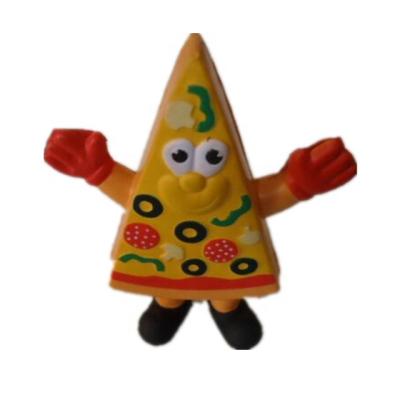 China Promotional Toy Promotional Toy PU Pizza Man Shape Stress Toy; PU Pizza Stress Reliever for sale