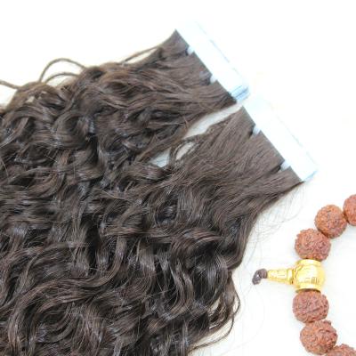 China Wholesale 100% Natural Raw Indian Virgin Indian Curly Hair Curly Extensions Curly Tape In Hair Extension for sale