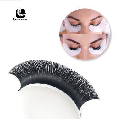 China Classic Long Criss Cross Korean PBT Private Label Faux Mink Cashmere Eyelash Extension Individual Lashes Supplies Lash Trays Natural Thick Custom Volume for sale