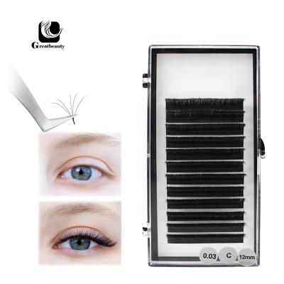 China Flase Eyelash Extension 2022 Hot Selling Volume Whips Eyelash Extensions Mega Strands for sale