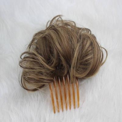 China Wholesale Cheap 2022 Natural Synthetic Hair Bun Easy Messy Straight Bun With Clips Hair Band for sale