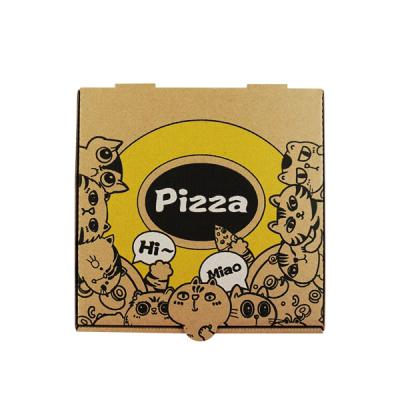 China Recycled Materials Customized Full Color Cardboard Pizza Boxes Eco Friendly Package Clothing Packaging Box for sale