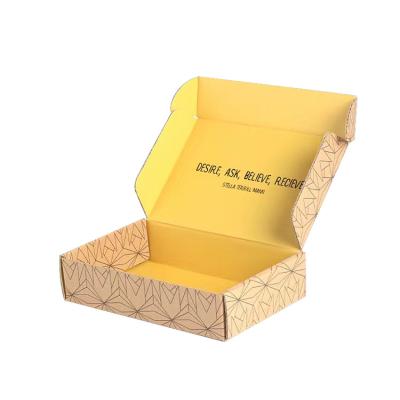 China Recyclable T-shirt Packaging Boxes Small Custom Corrugated Fold Compartment Glossy Paper Thick Paper Box With Logo Print for sale